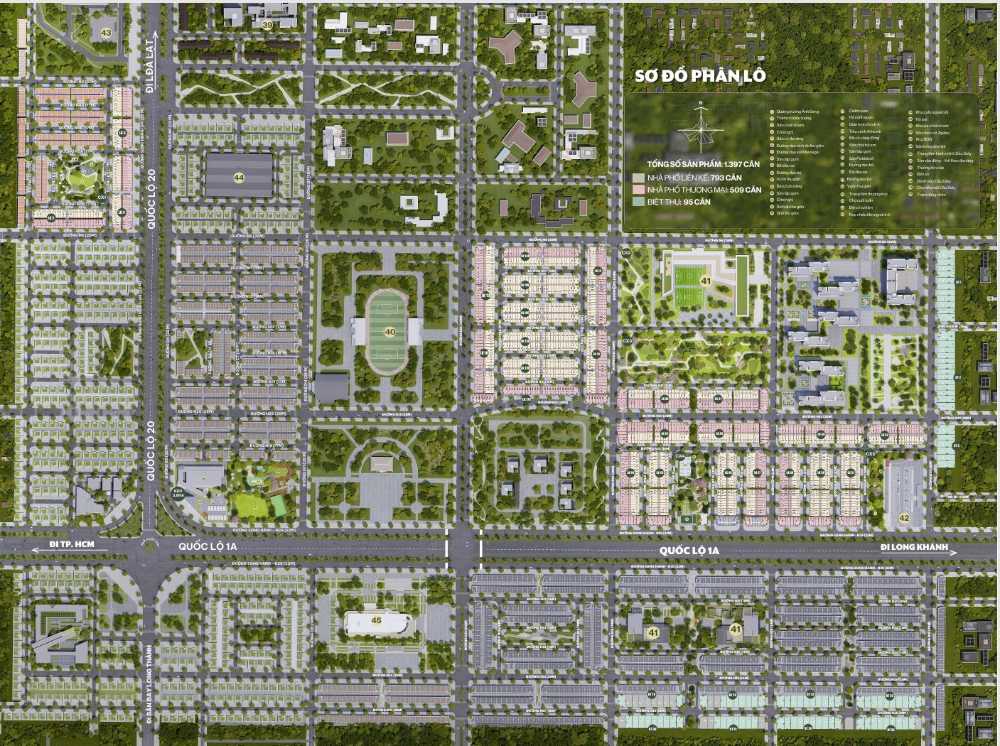 Mặt bằng Phân Lô Dự Án 